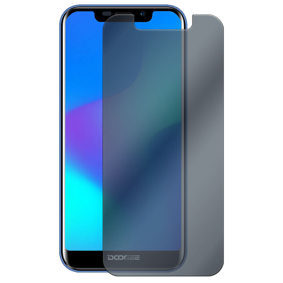 Стекло защитное гибридное Антишпион Krutoff для Doogee X70