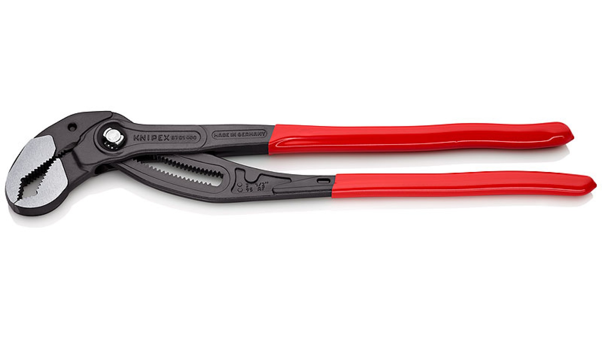 

Строительные клещи Knipex KN-8701400SB переставные COBRA, зев 90 мм, длина 400 мм., KN-8701400SB