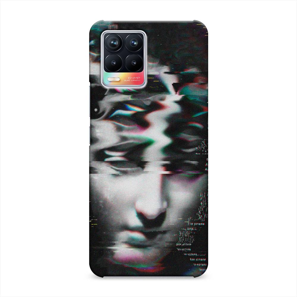 

Пластиковый чехол "Glitch Art" на Realme 8, 255420-7