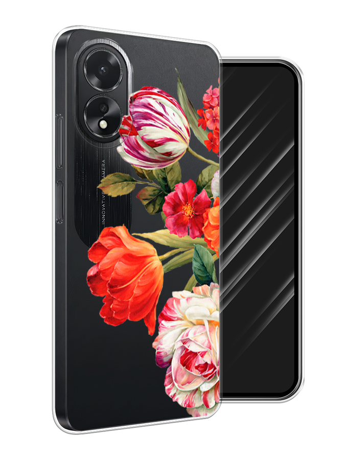 

Чехол Awog на Oppo A18 "Весенний букет", Красный;розовый;зеленый, 2515450-1