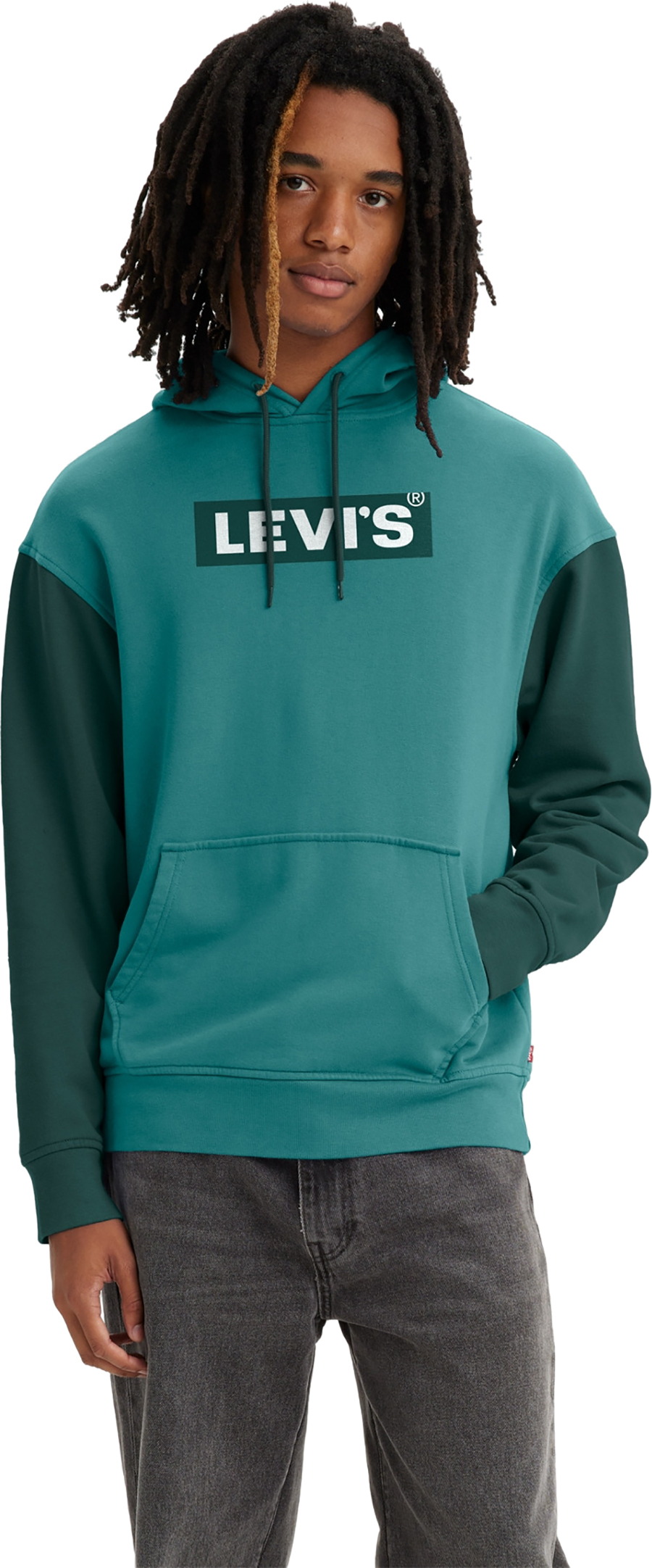

Худи мужское Levi's 38479-0210 зеленое M, Зеленый, 38479-0210