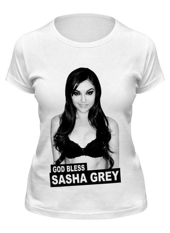 

Футболка женская Printio Sasha grey белая S, Белый, Sasha grey