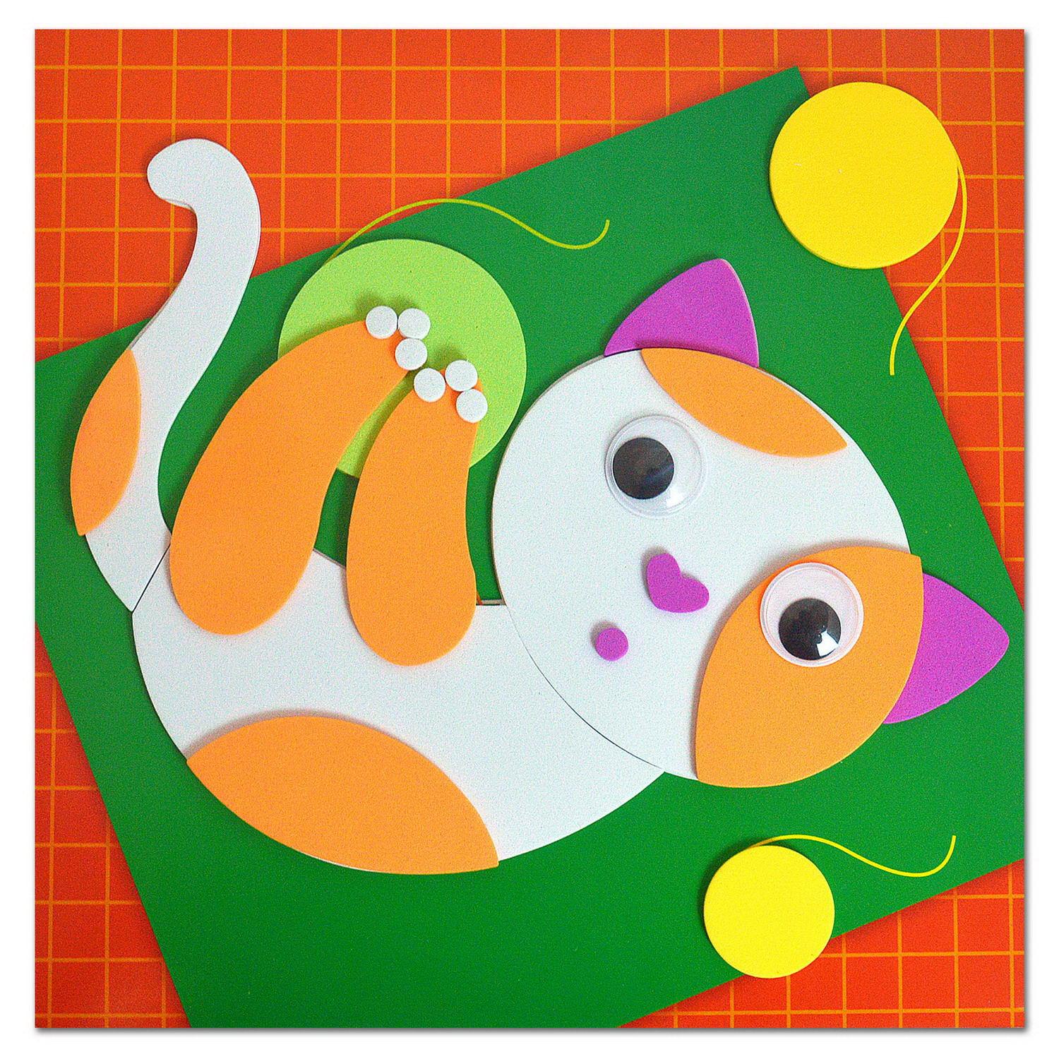 фото Набор для творчества дрофа-медиа мягкая картинка котенок с клубочком wenzhou create fun craft co., ltd