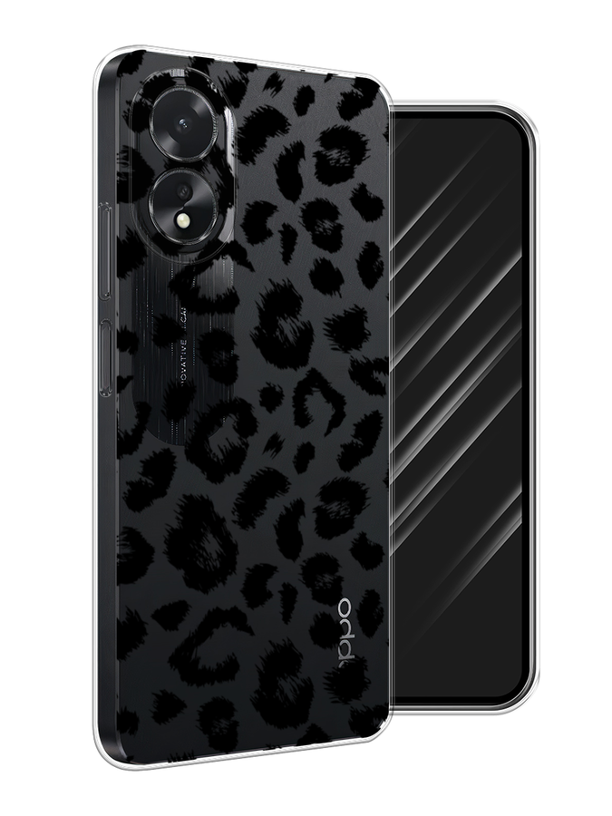

Чехол Awog на Oppo A18 "Окрас леопарда фон", Черный, 2515450-1