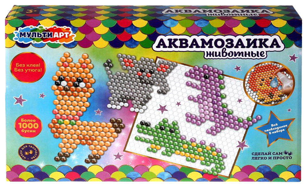 

Набор для творчества Аквамозаика MultiArt ABMA1200-1