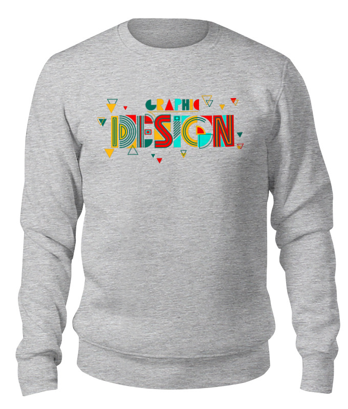 

Свитшот унисекс Printio Graphicdesign серый L, Graphicdesign