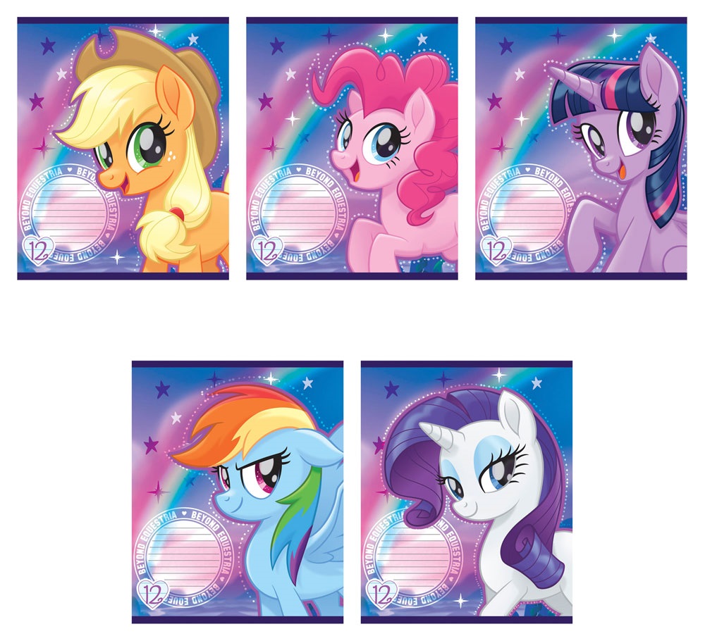 

Тетрадь школьная My little Pony клетка 12 листов А5 1 шт