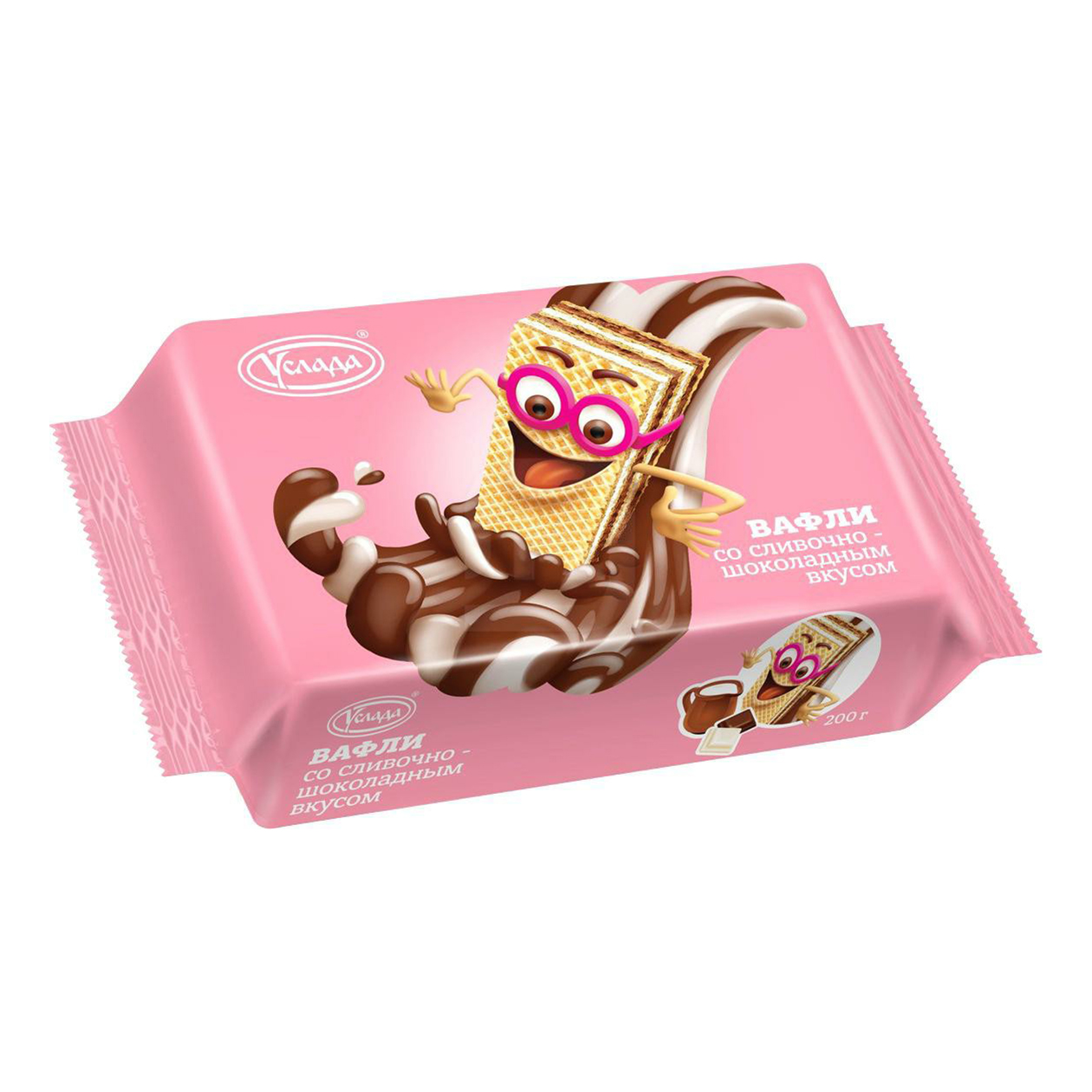 

Вафли Услада со сливочно-шоколадным вкусом 200 г