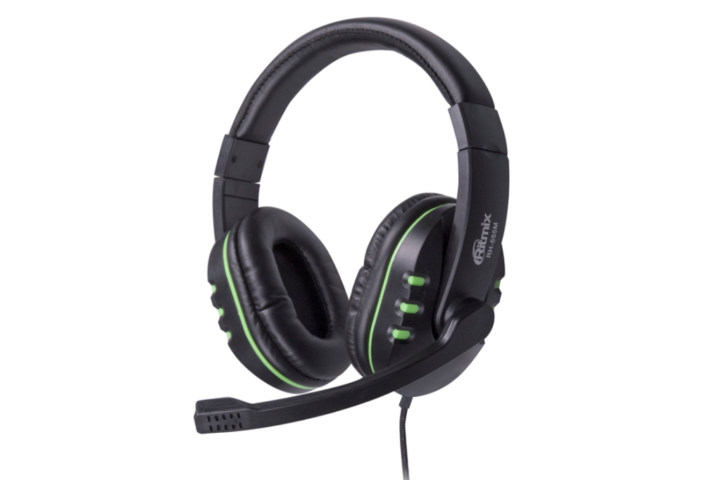 

Наушники Ritmix RH-555M Gaming черный, RH-555M Gaming