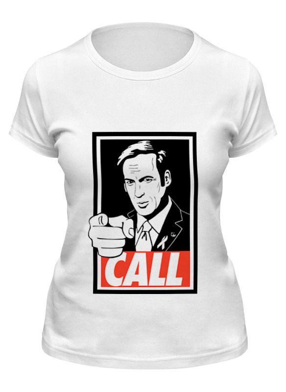 

Футболка женская Printio Call saul белая S, Белый, Call saul