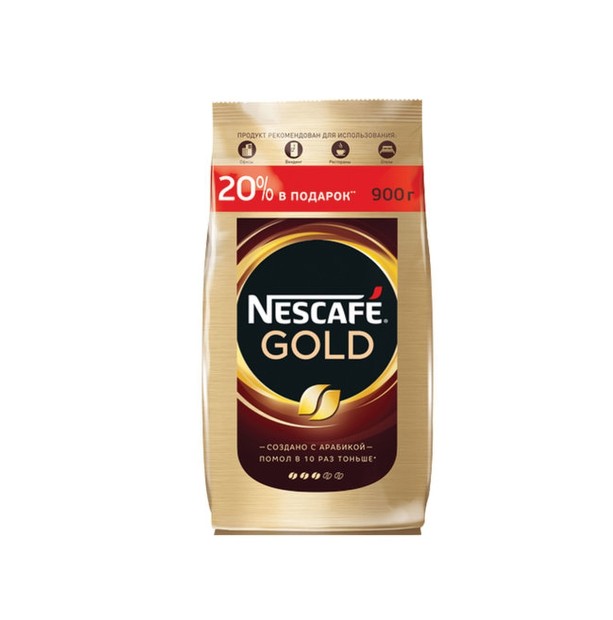 

Кофе молотый в растворимом NESCAFE Нескафе Gold, сублимированный, 900 г