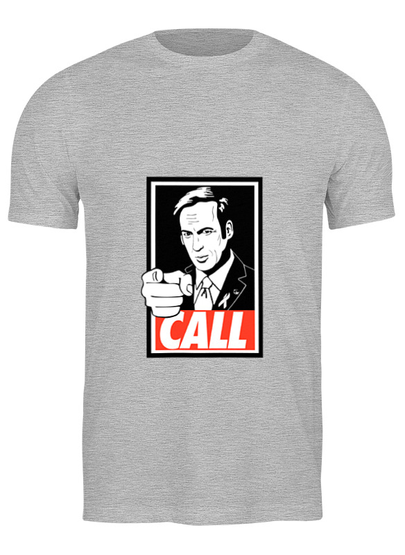 

Футболка мужская Printio Call saul серая S, Серый, Call saul