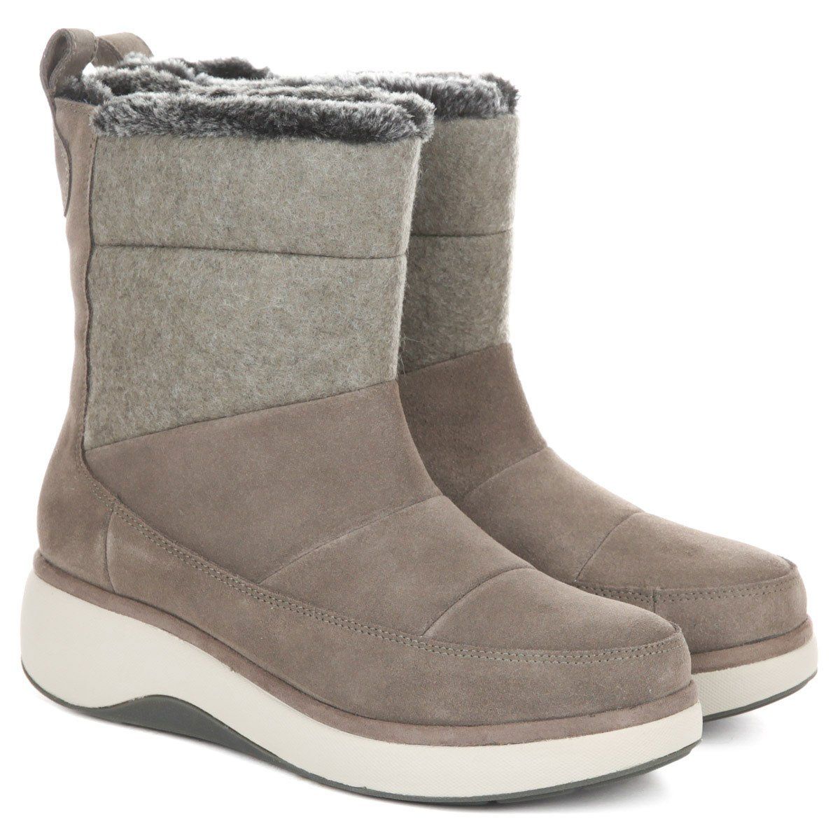 

Полусапоги женские Clarks серые 36.5 EU, Серый, Un Vista Walk2 26138563