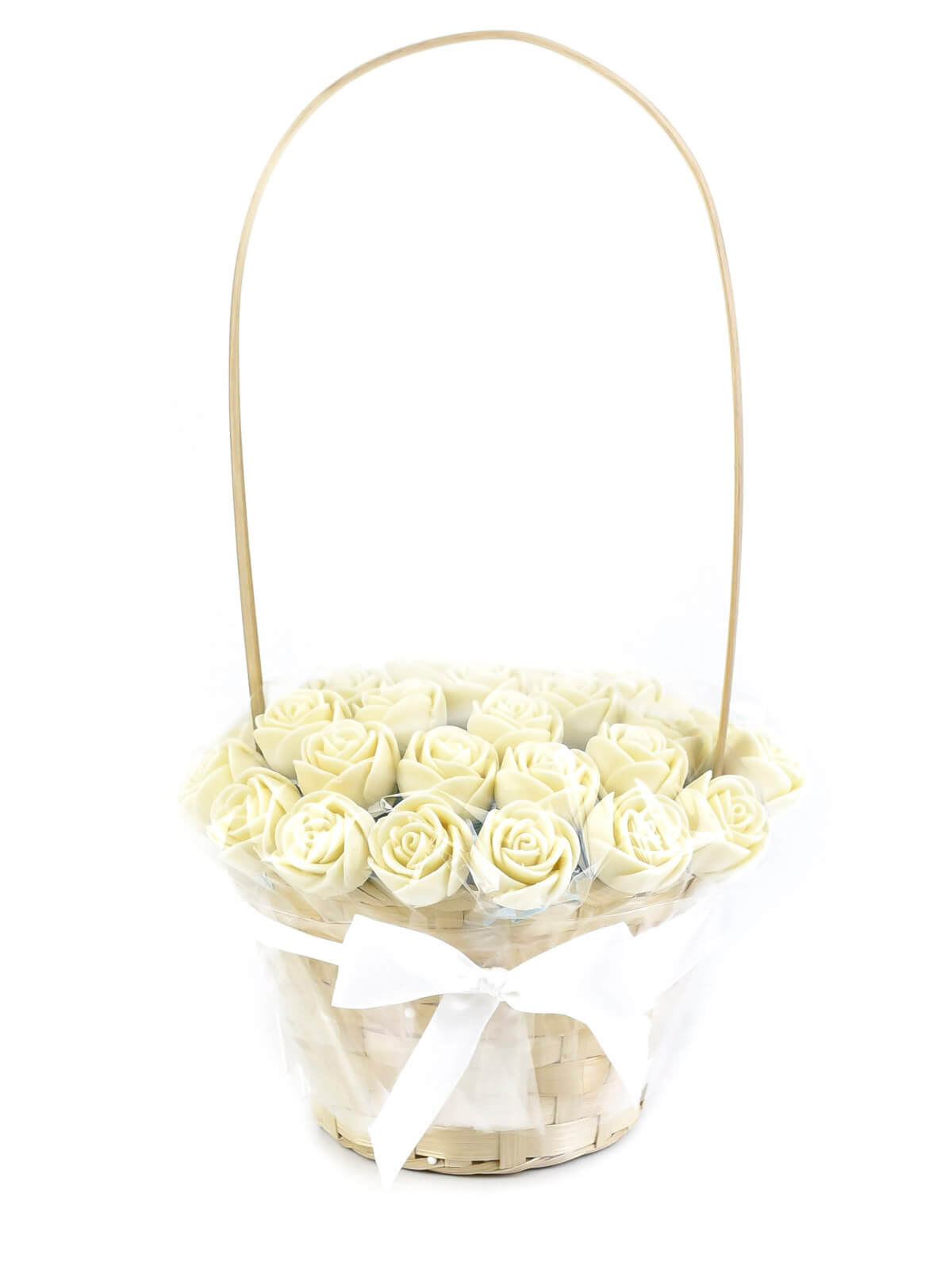 

Корзинка из 27 шоколадных роз K27-B