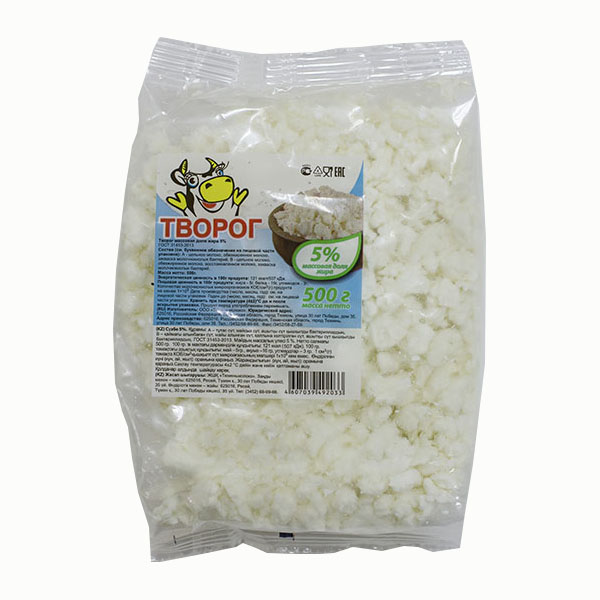 

Творог Тюменьмолоко 5% 500 г