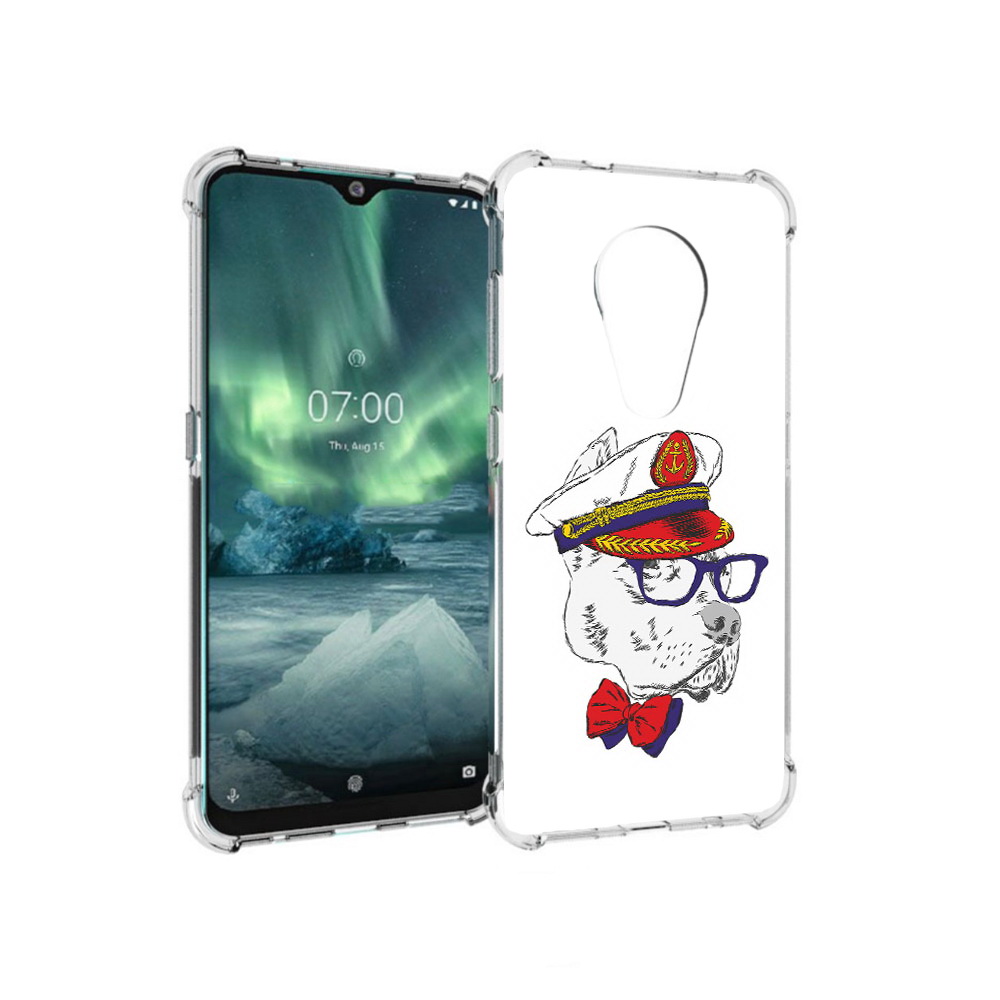 

Чехол MyPads Tocco для Nokia 7.2 бульдог (PT139171.105.251), Прозрачный, Tocco