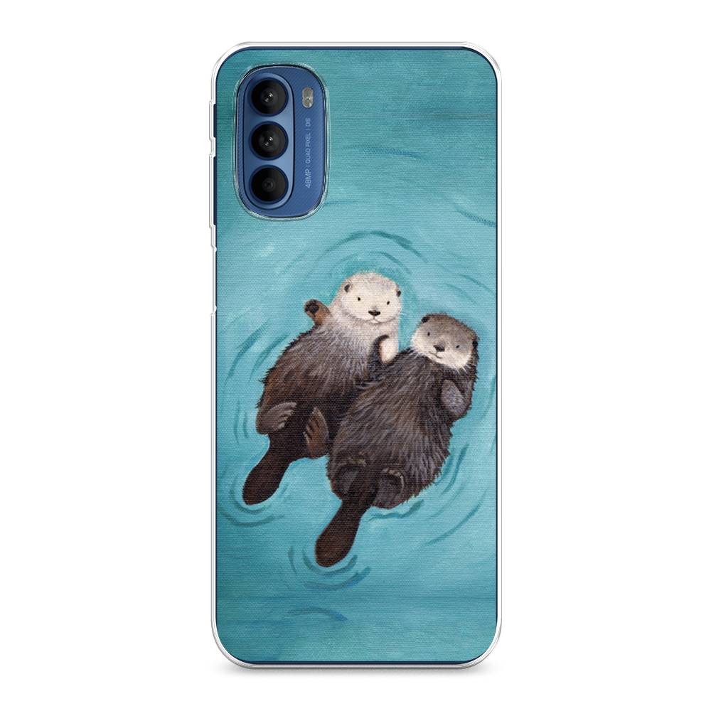 

Чехол Awog на Motorola Moto G31/G41 "Парочка бобров", Разноцветный, 242550-10