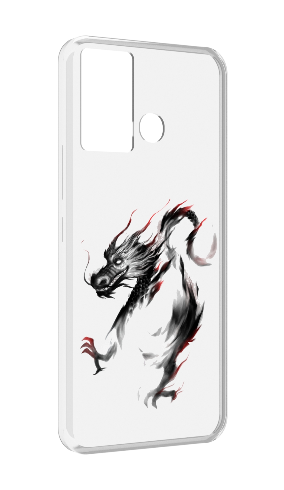 

Чехол MyPads черный дракон для Infinix Hot 12 Play, Прозрачный, Tocco