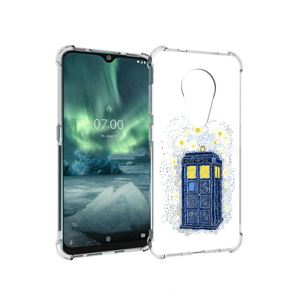 

Чехол MyPads Tocco для Nokia 7.2 будка рисунок (PT139171.105.249), Прозрачный, Tocco