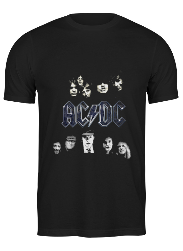 

Футболка мужская Printio Ac/dc черная S, Ac/dc