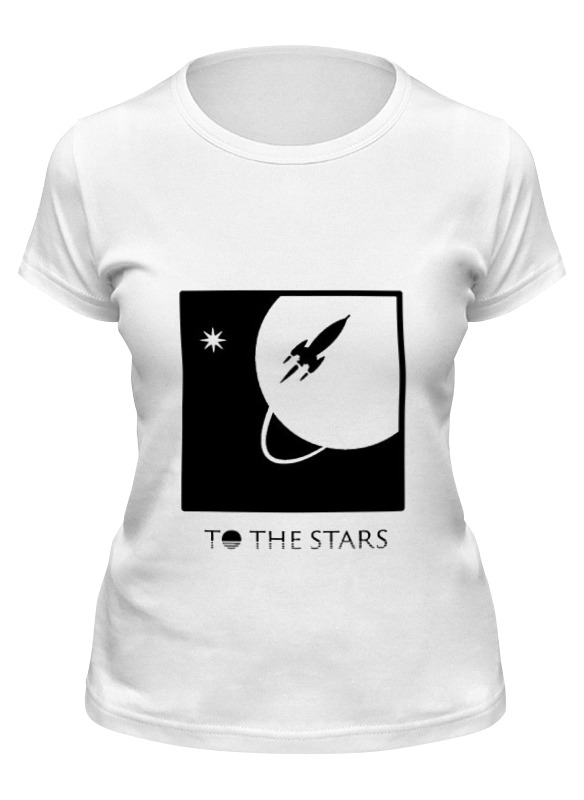 

Футболка женская Printio To the stars media белая 2XL, Белый, To the stars media