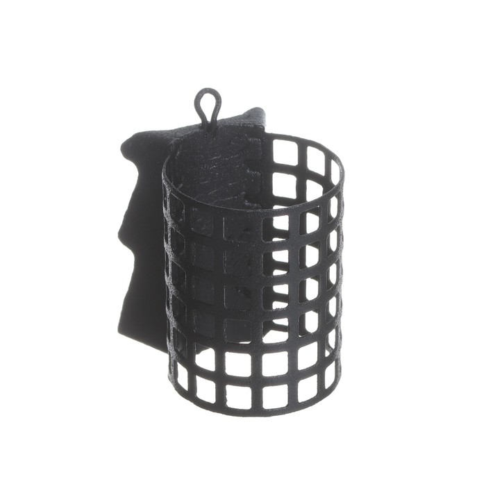 

Груз-кормушка металлическая X-FEEDER ME ALLIGATOR M PERFO, цвет Matt Black, 100 г, 40 мл, Черный