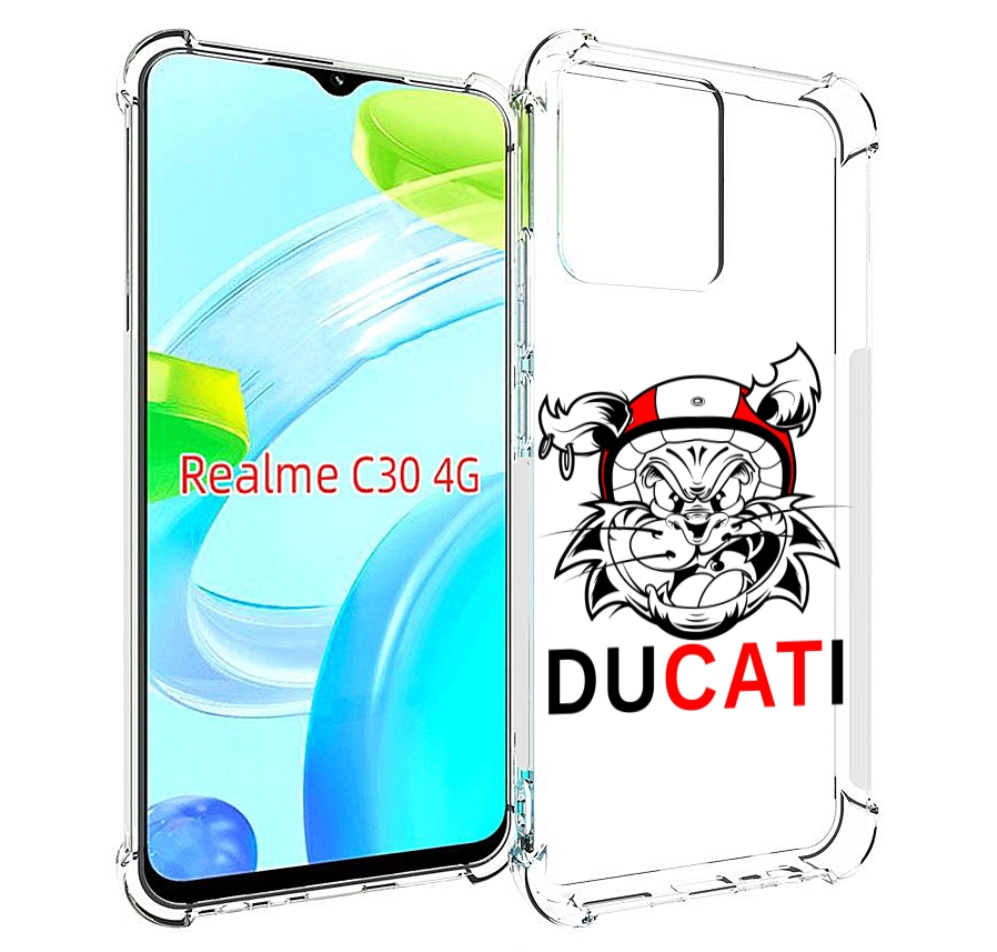 

Чехол MyPads дукати для Realme C30 4G / Narzo 50i Prime, Прозрачный, Tocco