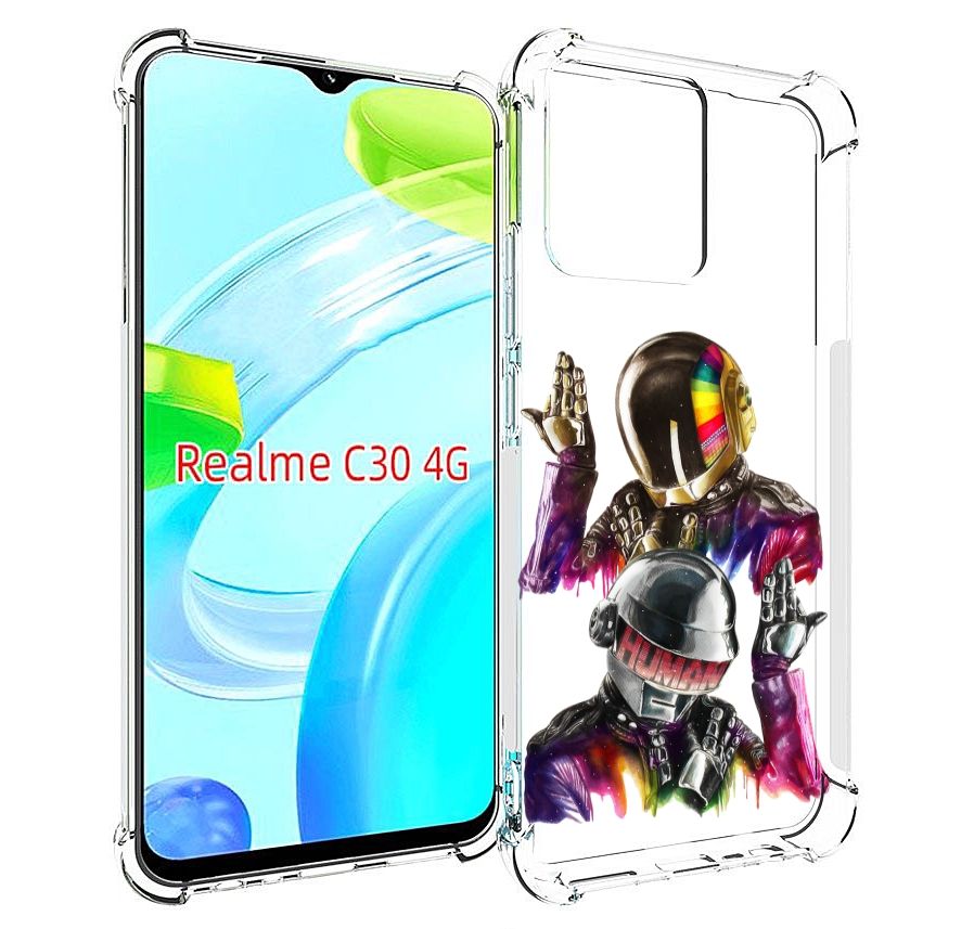 

Чехол MyPads диско космонавты для Realme C30 4G / Narzo 50i Prime, Прозрачный, Tocco
