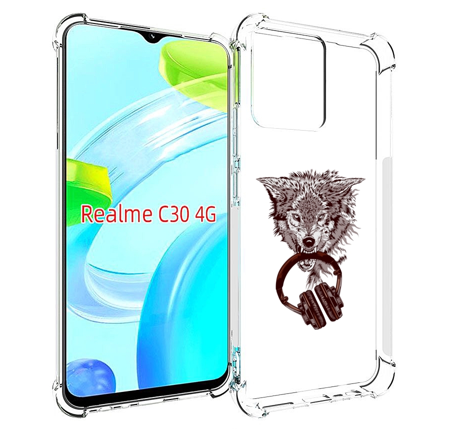 

Чехол MyPads дикий волк для Realme C30 4G / Narzo 50i Prime, Прозрачный, Tocco