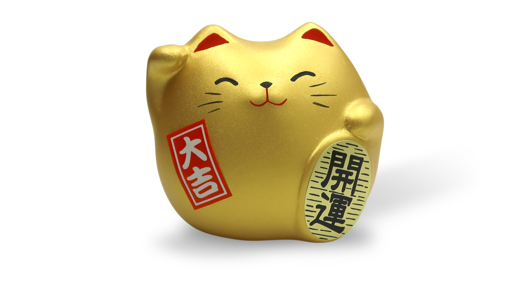 фото Сувенир манэки кот 5см, ручная работа, золотой (made in japan), hatamoto japan, мк-03