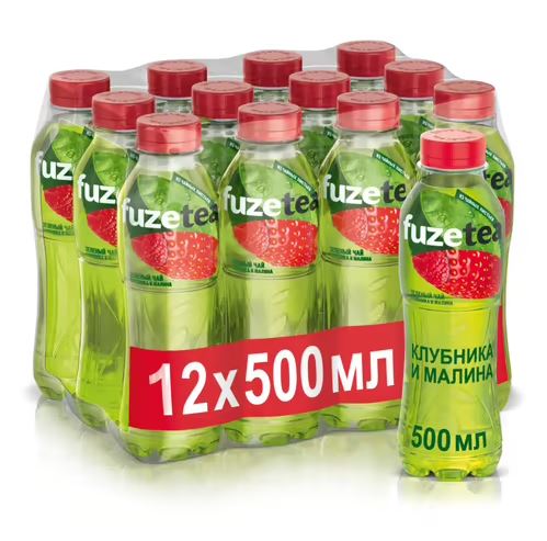 

Чай Fuzetea зеленый клубника и малина 0.5 л 12 штук в упаковке