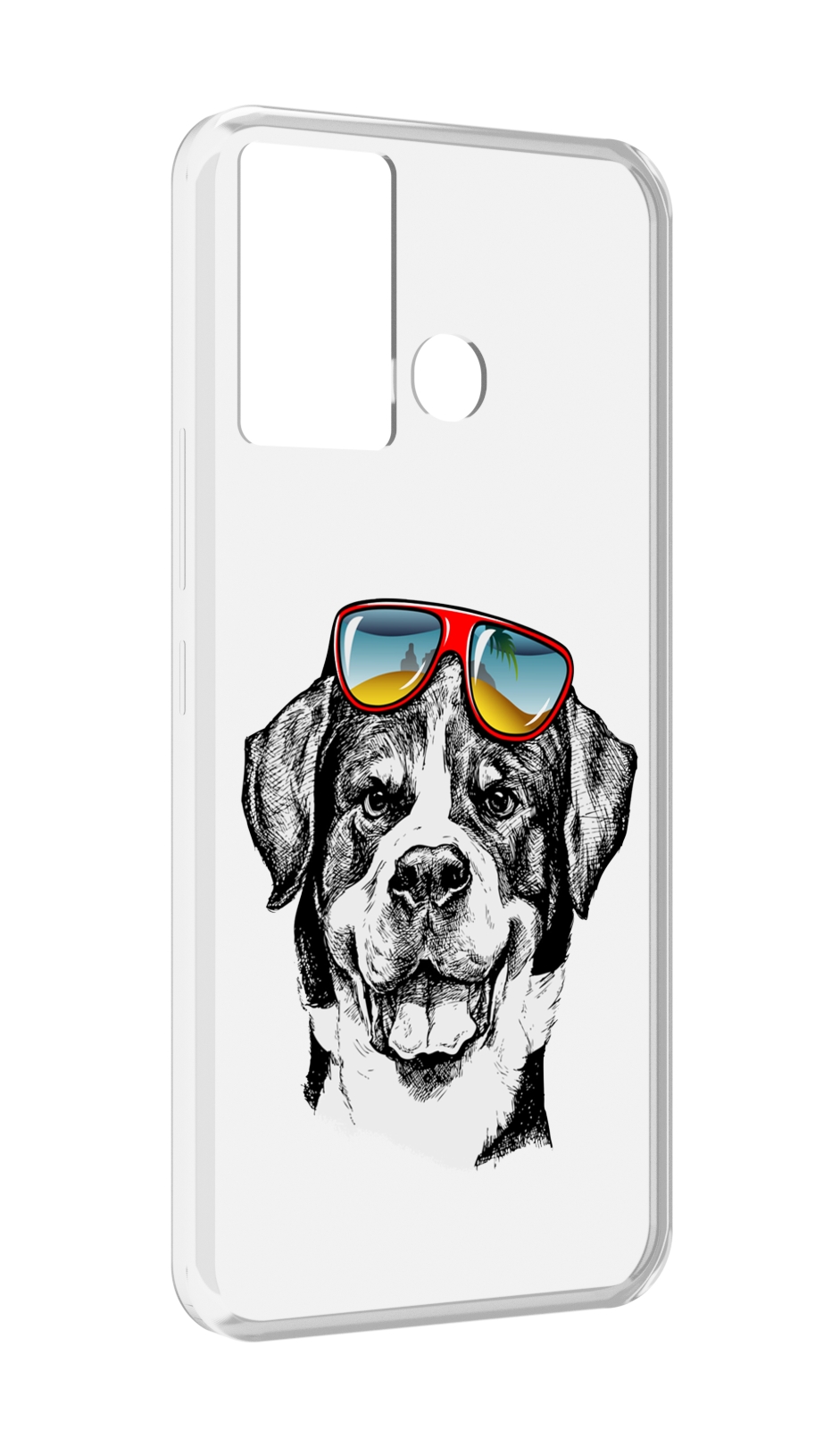 

Чехол MyPads счастливая собака для Infinix Hot 12 Play, Прозрачный, Tocco
