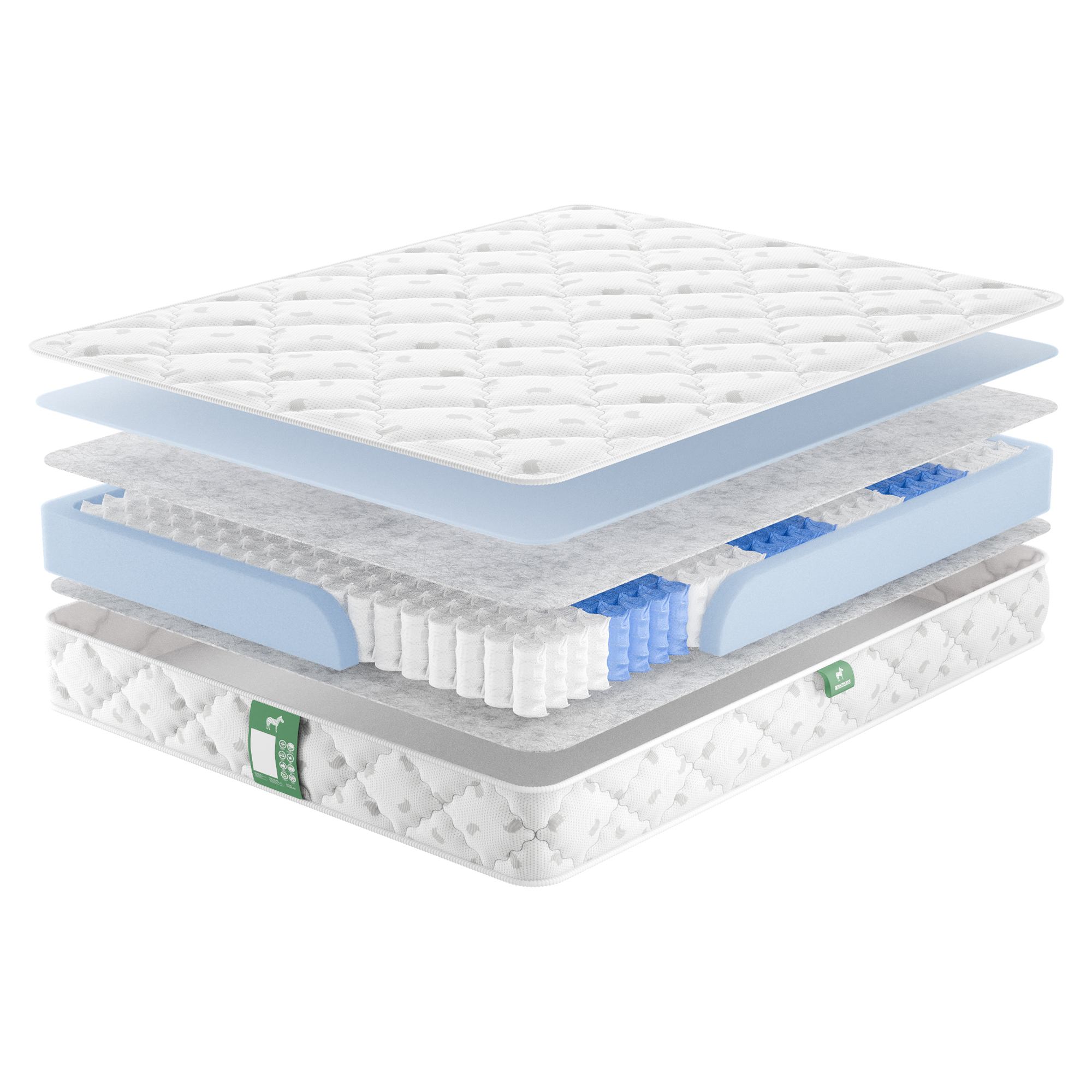 

Матрас с независимыми пружинами МАТРАСШОП Easy Relax 160x200, Белый, Easy Relax