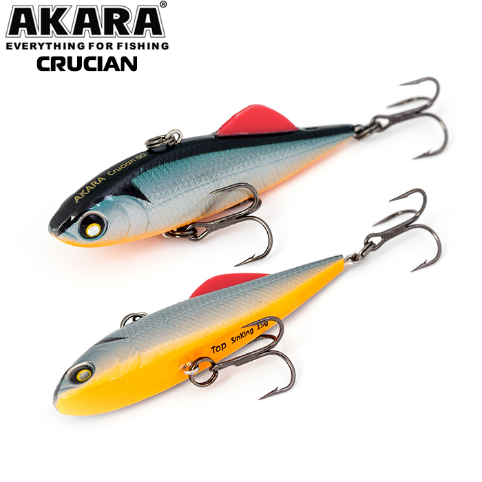 

Воблер Akara раттлин Crucian 60 мм 15 гр 8/15 oz 2,4 in A23, Разноцветный, Crucian