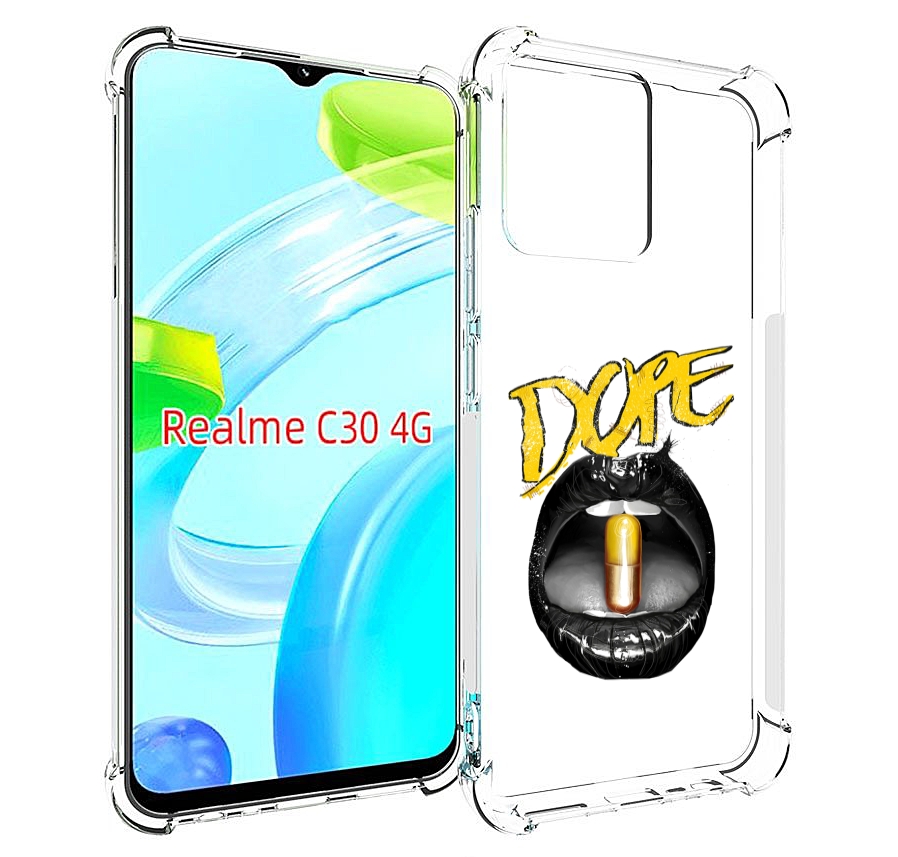 

Чехол MyPads губы для Realme C30 4G / Narzo 50i Prime, Прозрачный, Tocco