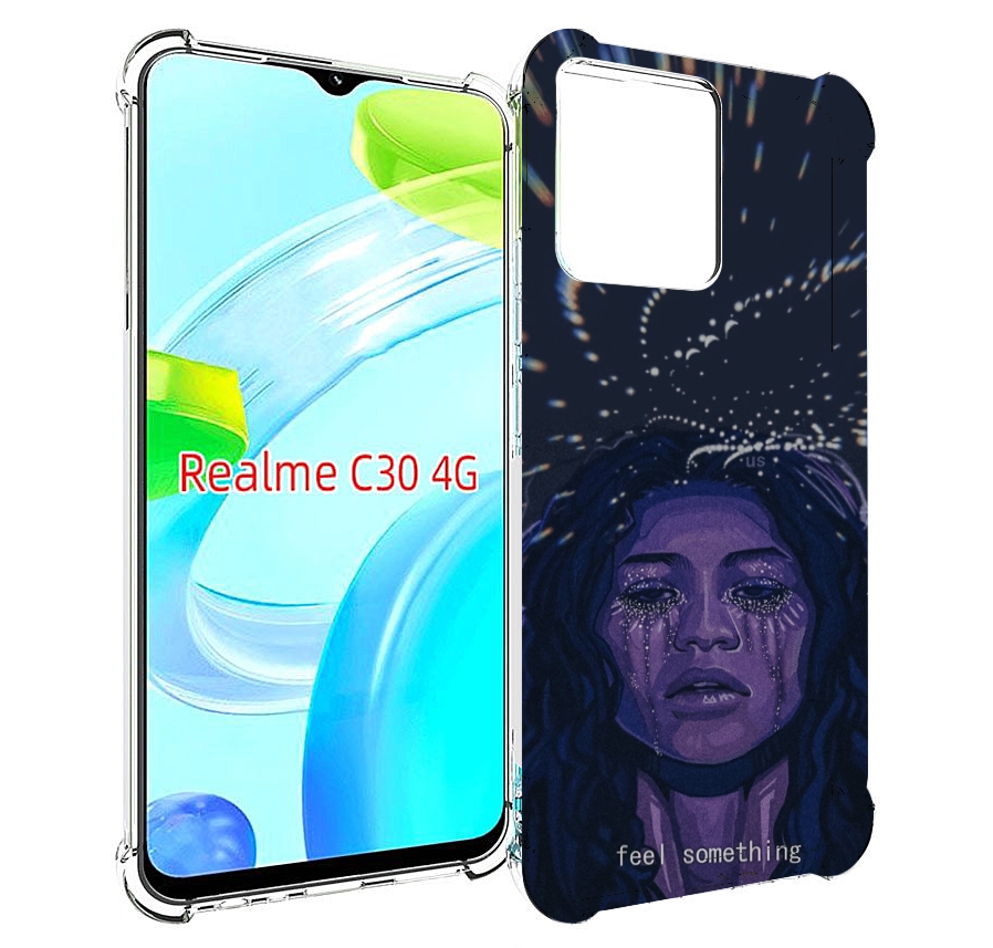 

Чехол MyPads чувствую себя непонятно женский для Realme C30 4G / Narzo 50i Prime, Прозрачный, Tocco