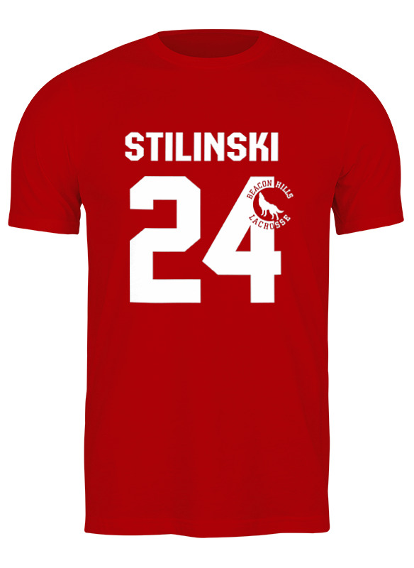 

Футболка мужская Printio Stilinski 24 красная L, Красный, Stilinski 24