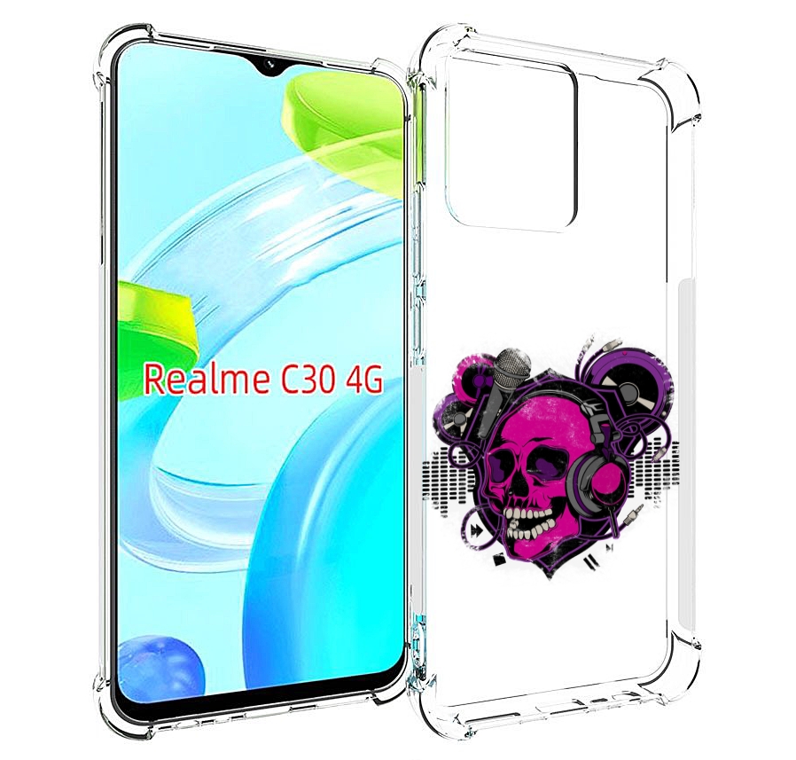 

Чехол MyPads череп 1 для Realme C30 4G / Narzo 50i Prime, Прозрачный, Tocco