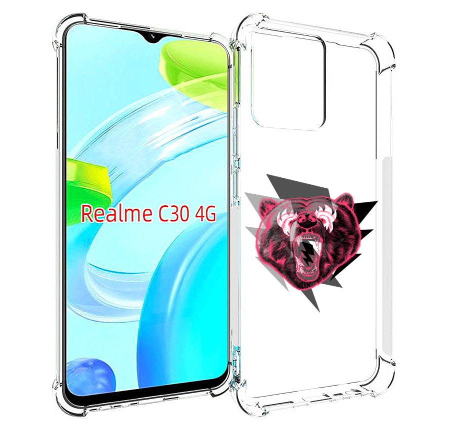 

Чехол MyPads грозовой медведь для Realme C30 4G / Narzo 50i Prime, Прозрачный, Tocco