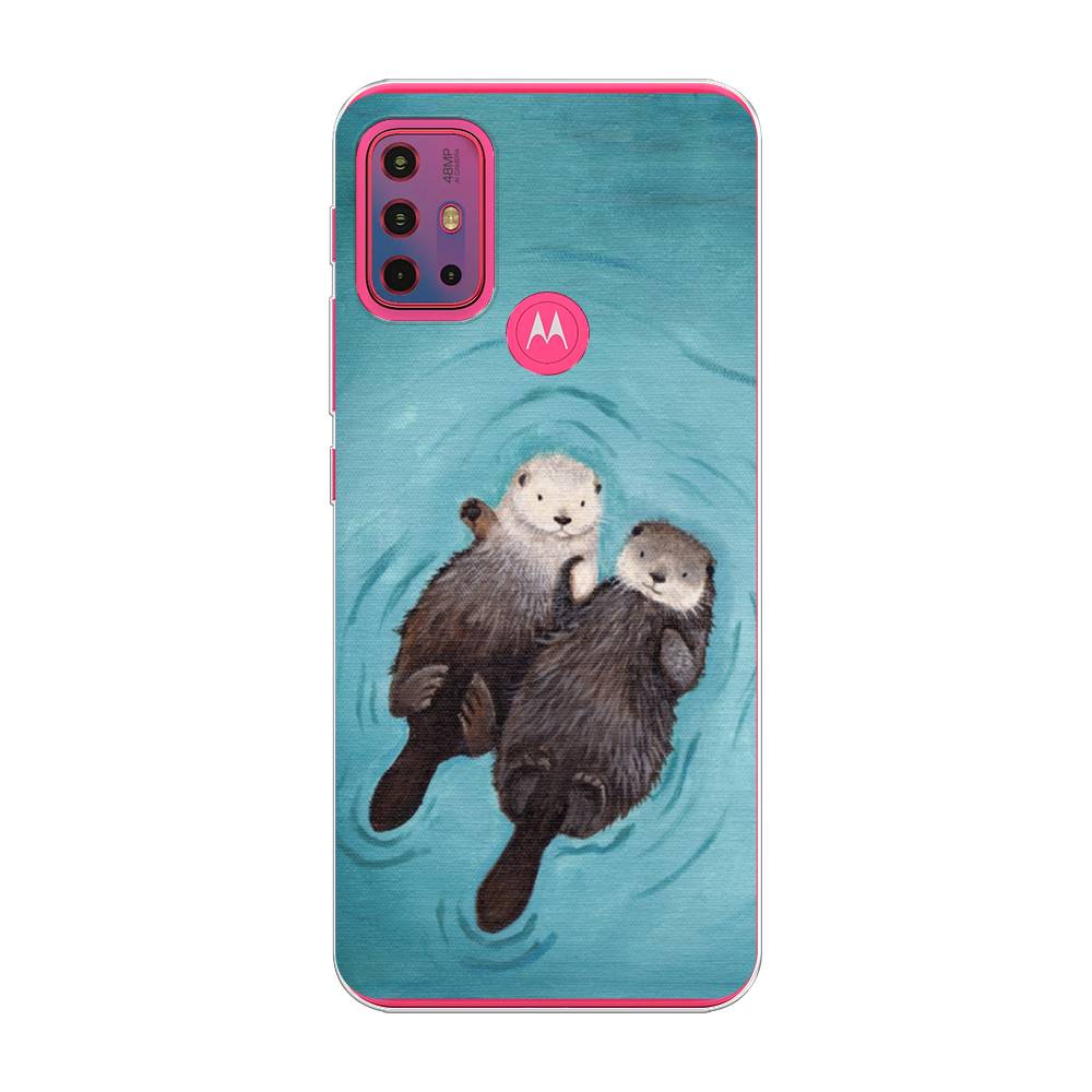 

Чехол Awog на Lenovo K13 Note/Motorola Moto G10/G20/G30 "Парочка бобров", Разноцветный, 242250-10
