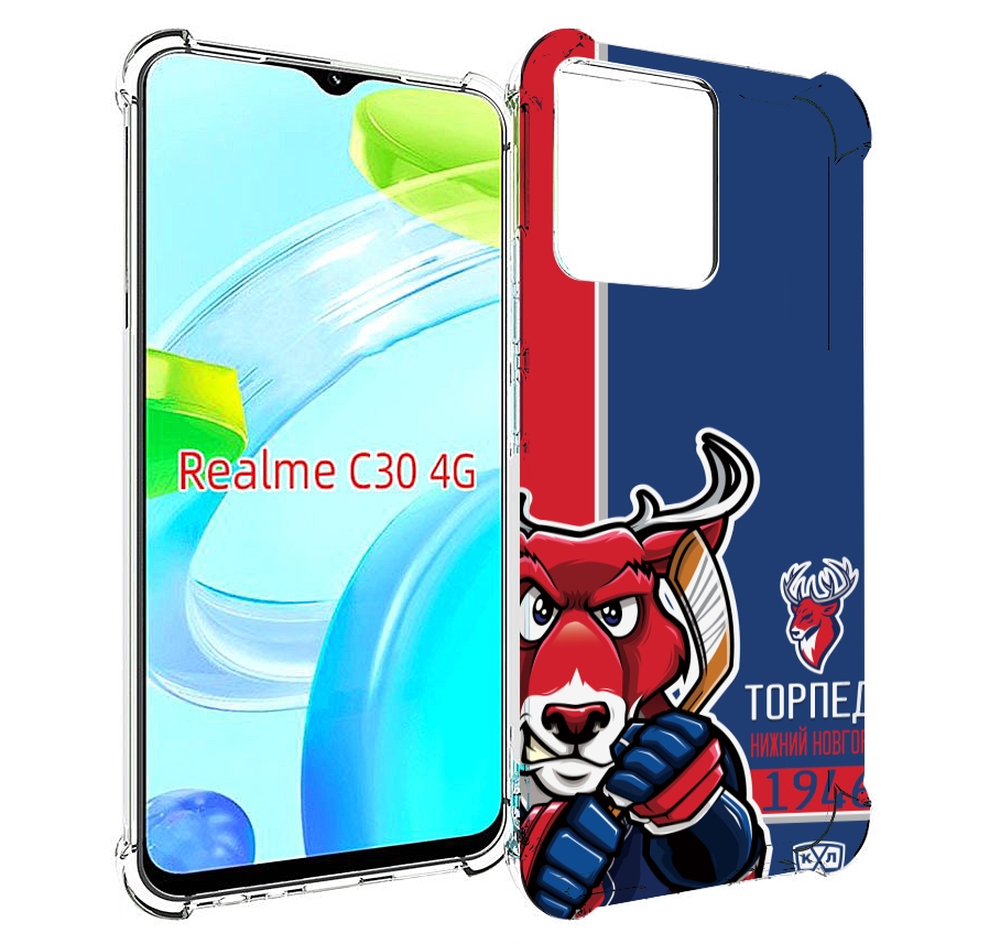 

Чехол MyPads хк торпедо нижнии новгород мужской для Realme C30 4G / Narzo 50i Prime, Прозрачный, Tocco