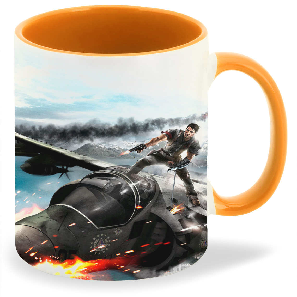 

Кружка CoolPodarok just cause 2 На крыше самолёта, just cause 2 На крыше самолёта