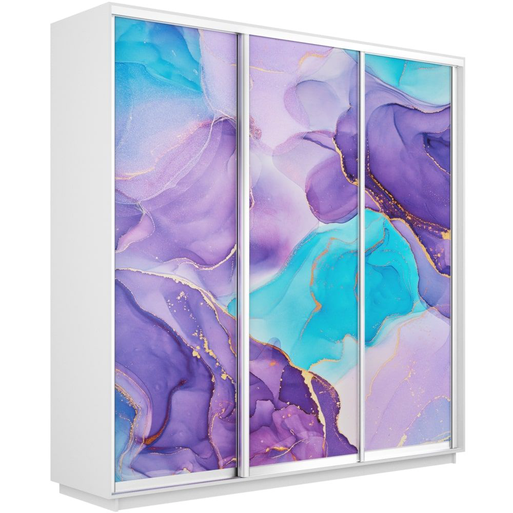 

Шкаф-купе Е1 Экспресс Фото трио Белый снег 180-220-60 1002, Экспресс Фото Трио