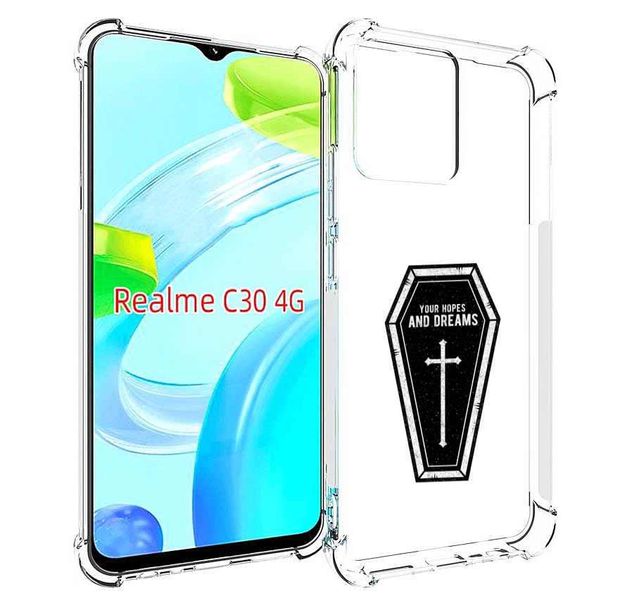 

Чехол MyPads гроб с мечтами для Realme C30 4G / Narzo 50i Prime, Прозрачный, Tocco