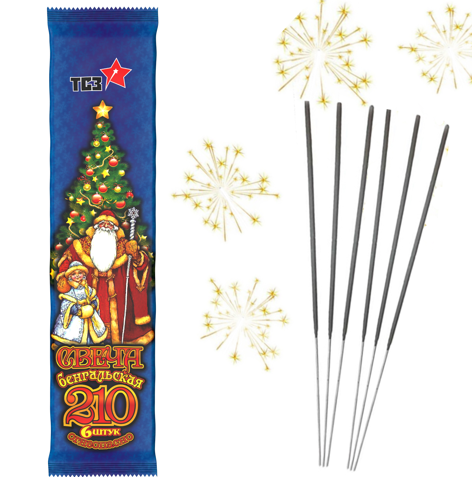 Бенгальский огонь ТСЗ ТР156 6 шт.