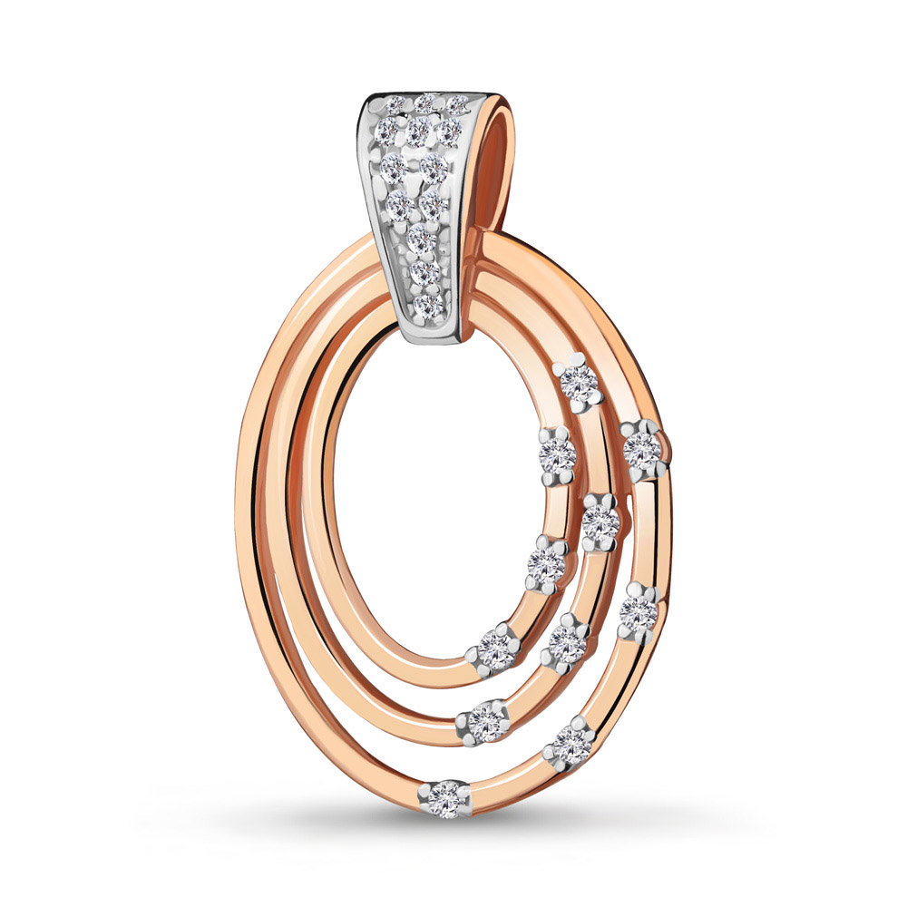 

Подвеска из серебра с фианитом Aquamarine 24218А_925_з, 24218А_925_з
