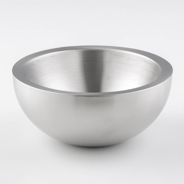 

Миска круглая, 1,3 л, d=20 см, цвет серебристый
