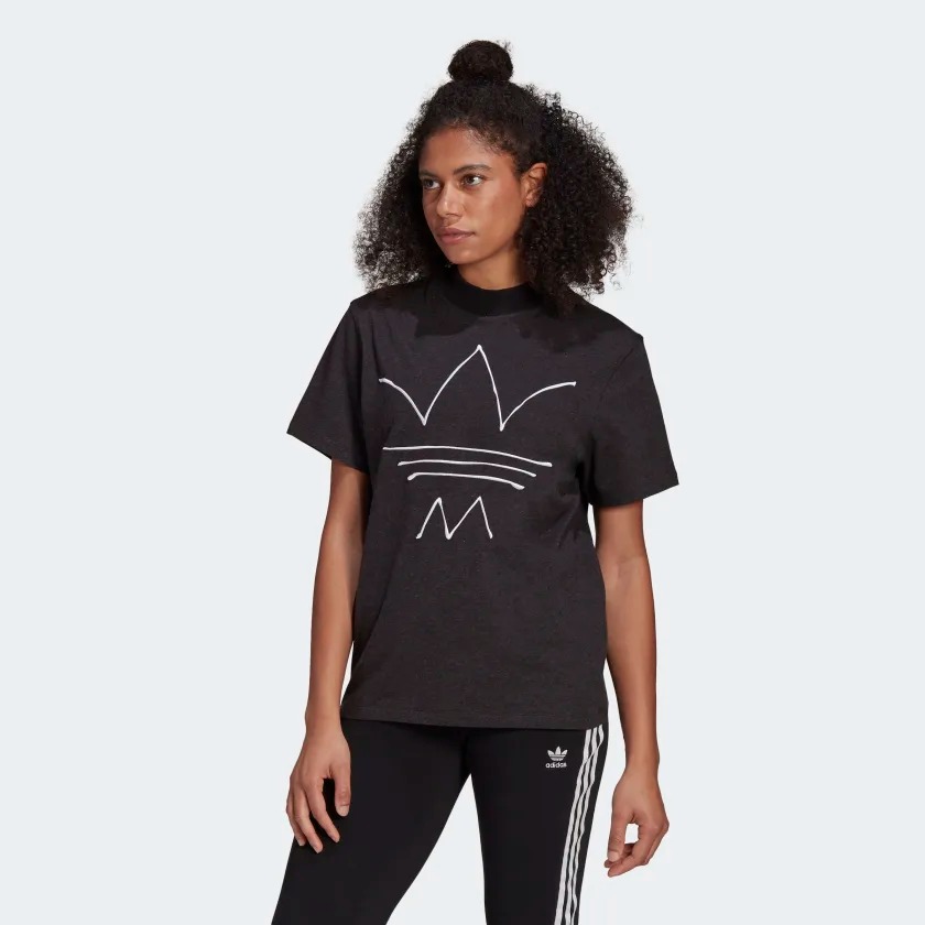 

Футболка женская Adidas GN4338 черная 32, Черный, GN4338