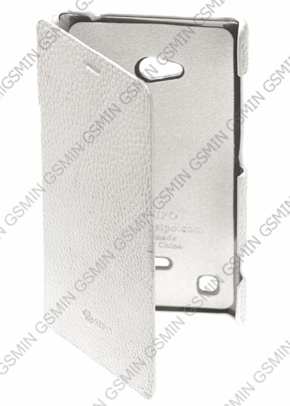 

Кожаный чехол для Nokia Lumia 720 Sipo Premium Leather Case "Book Type" - H-Series (Белый)