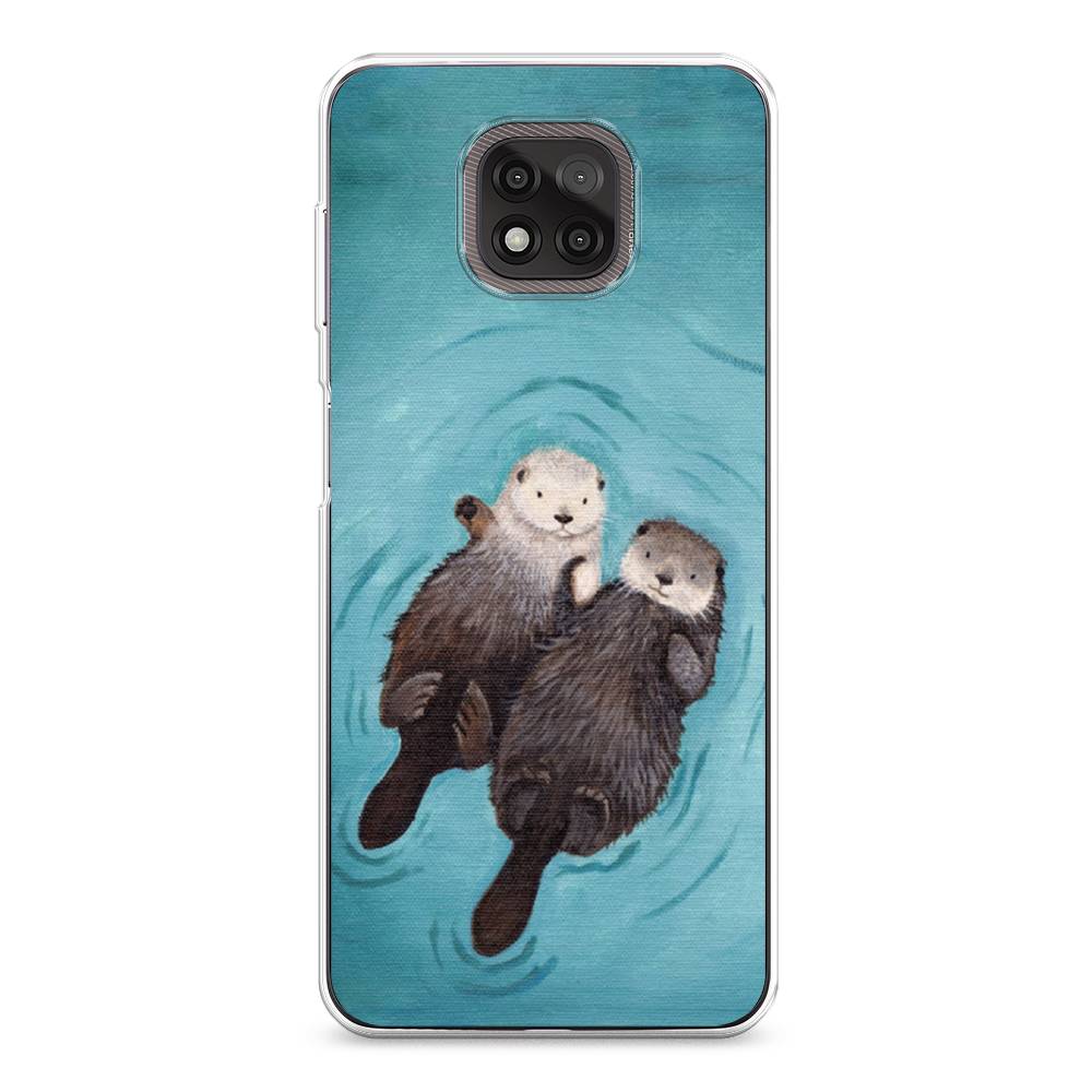 

Чехол Awog на Motorola Moto G Power 2021 "Парочка бобров", Разноцветный, 242750-10